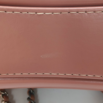 CHANEL GABRIELLE Small Burgundy Leather Quilted Hobo Bag with Shoulder Strap, Gold Silver Hardware, 24 Opening, Detachable Strap-(SKU)-957830856