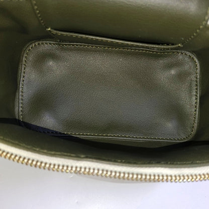 LOUIS VUITTON VANITY CHAIN POUCH Small White Monogrammed Lamb Leather Shoulder Bag with Detachable Strap-(SKU)-969880680