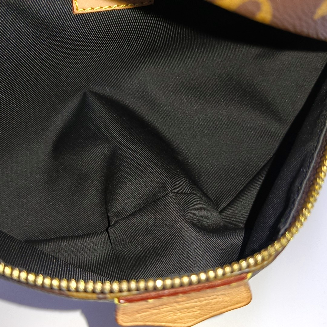 LOUIS VUITTON BUMBAG Brown Coated Canvas Monogram Fanny Pack Crossbody Shoulder Bag-(SKU)-964548605