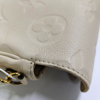 LOUIS VUITTON IVY Beige Calfskin Monogram Printed Crossbody Bag with Gold Hardware and 2 Detachable Straps, Complete Accessories-(SKU)-966165877