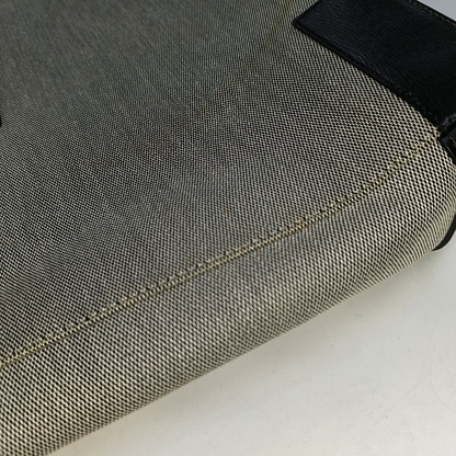 GUCCI Tote bag Gray Fabric Single Shoulder Bag Handbag Silver Hardware-(SKU)-14339231