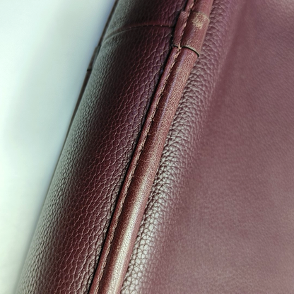 LOEWE Toledo Burgundy Cowhide Tote Handbag Silver Hardware-(SKU)-952969299