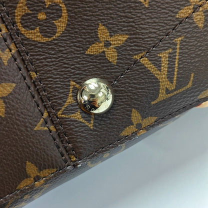 LOUIS VUITTON SOUFFLOT Medium Brown Monogram Canvas Shoulder Bag with Shoulder Strap and Handle, Gold Hardware, Detachable Strap-(SKU)-971657568