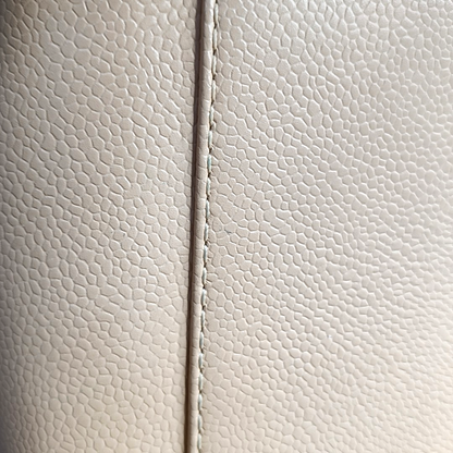 CHANEL CHANEL GST Large Beige Calfskin Quilted Lambskin Leather Chain Shoulder Bag Handbag Gold Hardware 19 Clasp-(SKU)-960372064