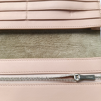 CELINE Khaki Cowhide Handbag Silver Hardware-(SKU)-959474539
