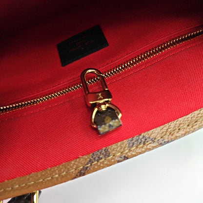 LOUIS VUITTON ONTHEGO Small Monogram Brown Coated Canvas Flower Print Jungle Bag Shoulder Bag Crossbody Bag Golden Hardware Removable Strap-(SKU)-964869214
