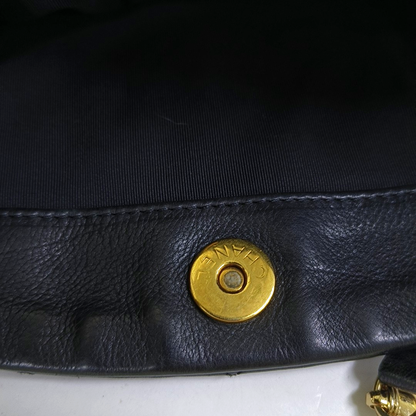 CHANEL CHAIN ME Black Pebbled Leather Quilted Crossbody Shoulder Bag with Gold Hardware, 14 openings-(SKU)-953577261