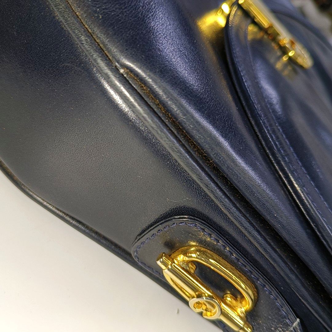 GUCCI Black Leather Single Shoulder Bag Golden hardware-(SKU)-932491490