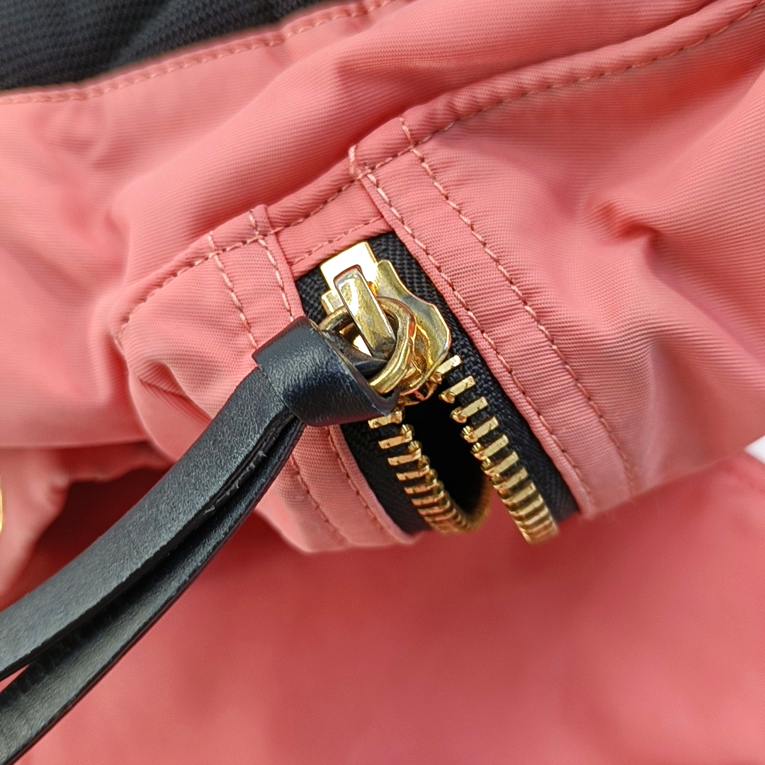 BURBERRY The Rucksack Medium size Pink Nylon Backpack Golden hardware-(SKU)-955860054