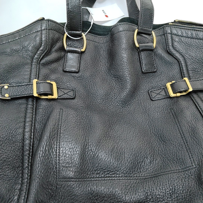 YSL DOWNTOWN CABASBlack Leather Single Shoulder Bag-(SKU)-939374057