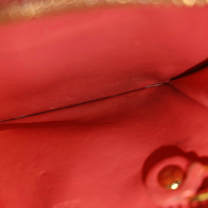 LOUIS VUITTON Orange patent leather old floral embossed wallet Golden hardware-(SKU)-957410293