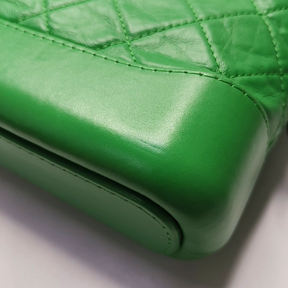 CHANEL GABRIELLE Small Green Calfskin Quilted Crossbody Shoulder Bag Detachable Strap-(SKU)-953383419