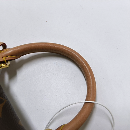 LOUIS VUITTON CLUNY Small Brown Coated Canvas Monogram Cluny Shoulder Bag Crossbody Tote Bag Convertible Strap-(SKU)-958624188