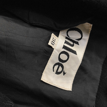 Chloé Mcode Spring and Autumn Black Wool Women's Long Sleeve Short Other Jacket-(SKU)-940775072