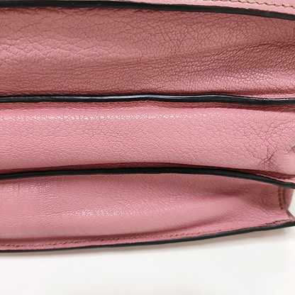 Miu Miu Pink Cowhide Sling Bag Tote Bag Golden hardware Removable shoulder strap-(SKU)-930663489