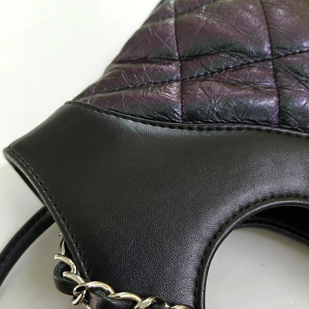 CHANEL CHANEL 31 Small Size Laser Cut Calfskin Quilted Crossbody Shoulder Bag with Silver and Palladium Hardware, 28 openings-(SKU)-953385653