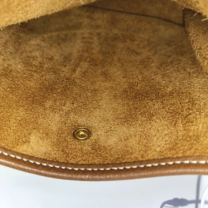 HERMÈS Evelyne TPM Gold Brown Clemence Leather Evelyne Bag with Gold Hardware, Y Clasp, Detachable Strap-(SKU)-968173343