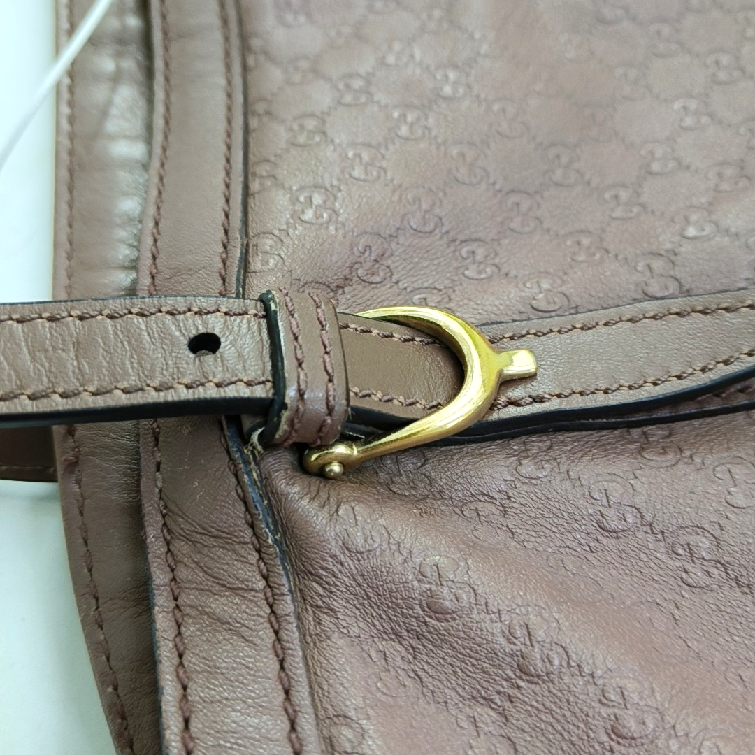 GUCCI Microguccissima Beige Cowhide Monogram Jacquard Shoulder Bag Crossbody Bag Golden hardware-(SKU)-958831820