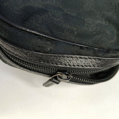 GUCCI Camera Bag Black canvas monogram handbag Black hardware-(SKU)-952266116