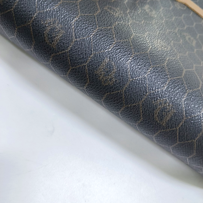 DIOR Black Coated Canvas Printed Handbag Golden hardware-(SKU)-957963351