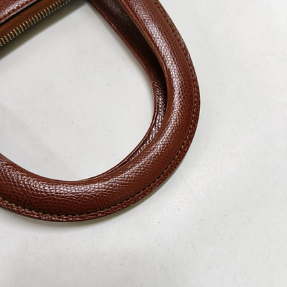 CELINE Tote bag Brown Cowhide Handbag Silver Hardware-(SKU)-951157381