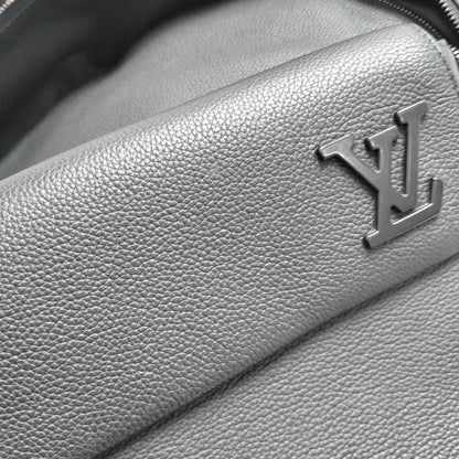 LOUIS VUITTON AEROGRAM Black Calfskin Backpack Black Hardware-(SKU)-970857178