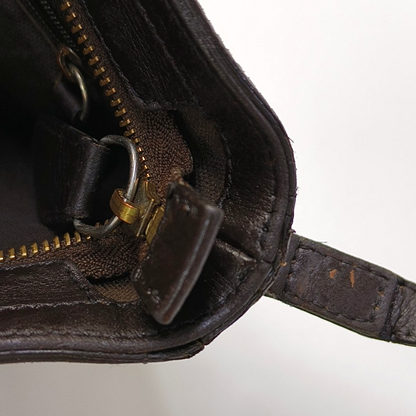 BURBERRY Khaki Coated Canvas Single Shoulder Bag Crossbody Golden hardware-(SKU)-959178497