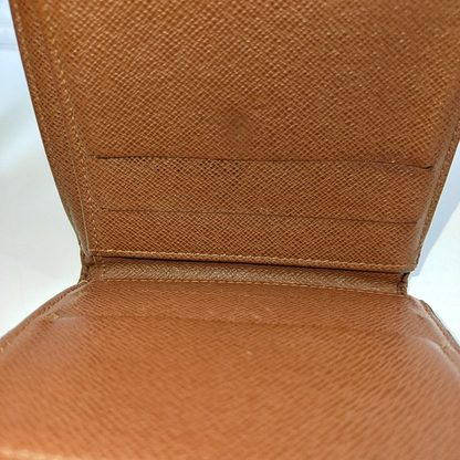 LOUIS VUITTON LUDLOW Brown coated canvas vintage wallet Golden hardware-(SKU)-938172821