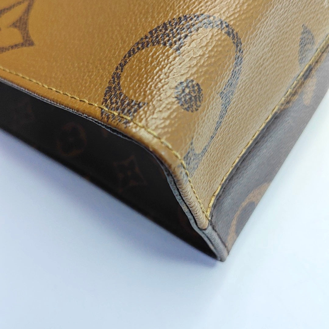 LOUIS VUITTON ONTHEGO Small Monogram Brown Coated Canvas Flower Print Jungle Bag Shoulder Bag Crossbody Bag Golden Hardware Removable Strap-(SKU)-964869214