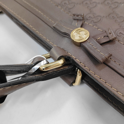 GUCCI Mayfair Purple leather old flower embossed handbag Golden hardware-(SKU)-953543271