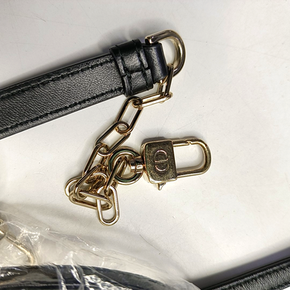 DIOR Lady D-Joy Super Mini Black Lamb Skin Wicker Stitched Crossbody Shoulder Bag Handbag Tote Bag Golden Hardware 2 Removable Straps-(SKU)-960436430