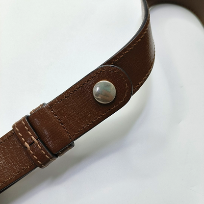 GUCCI Horsebit 1955 Small Size Beige Coated Canvas Monogram Horsebit Saddle Bag Crossbody Bag Shoulder Bag Gold Hardware-(SKU)-958962593