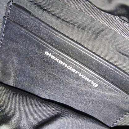 Alexander Wang Attica Black羊皮腰包腰包/胸包 Silver Hardware-(SKU)-950746900