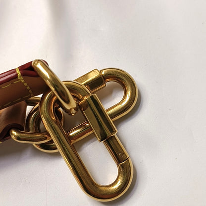 LOUIS VUITTON SOFT TRUNK Brown Coated Canvas Shoulder Bag Crossbody Bag Gold Hardware Removable Strap-(SKU)-969476691