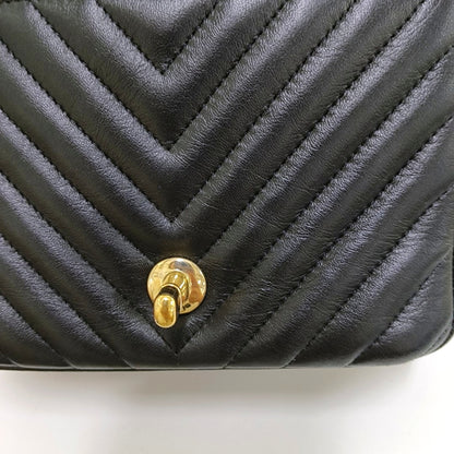 CHANEL CLASSIC FLAP Mini Black Lamb Skin Quilted V Quilted Shoulder Bag Crossbody Bag with Detachable Strap-(SKU)-967501749