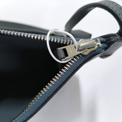 HERMÈS Ultrapla Hurricane Blue Evercolor Leather Single Shoulder Bag Crossbody Bag Silver Hardware Z-(SKU)-957462162