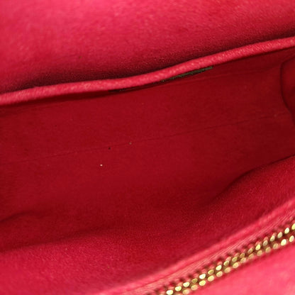 LOUIS VUITTON CLUNY Mini Black EPI Leather Wave Pattern Cluny Shoulder Bag Crossbody Handbag with Silver Hardware and Removable Strap-(SKU)-968561180