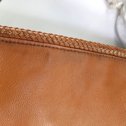 GUCCI Trunk Brown Canvas Old Flower Single Shoulder Bag Tote Bag Golden hardware-(SKU)-13447280