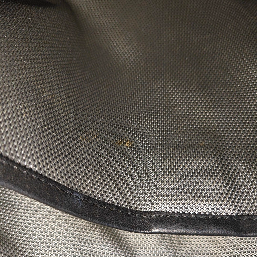MCM Gray Coated Canvas Monogram Studs Clutch Silver Hardware-(SKU)-936462399