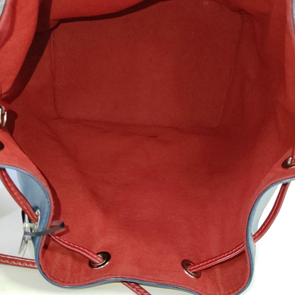 LOUIS VUITTON NOÉ Medium size 蓝色EPI牛皮水波纹Shoulder Bag Handbag Silver Hardware Removable shoulder strap-(SKU)-957681531