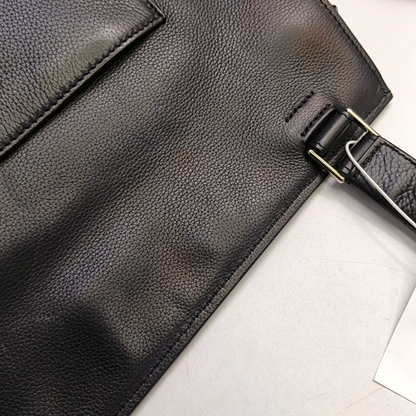 CELINE EDGE Black cowhide tote bag Silver Hardware-(SKU)-952921154