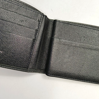 LOUIS VUITTON AMERIGO Black Cowhide Wallet Silver Hardware-(SKU)-951116576