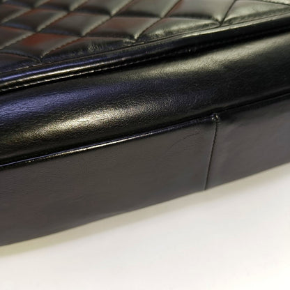 CHANEL PRESTIGE Black Calfskin Quilted Shoulder Bag with Palladium Hardware, 21 Clasp-(SKU)-966292993