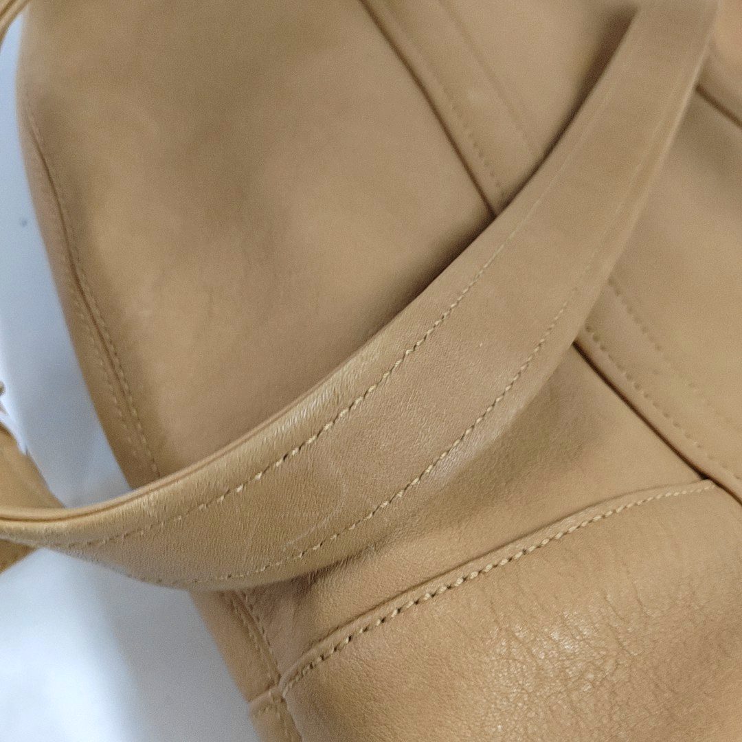 COACH Tote bag Brown Cowhide Single Shoulder Bag Golden hardware-(SKU)-13880712