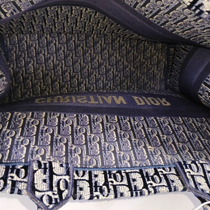DIOR Book Tote Large Multicolor Velvet Monogram Embroidered Tote and Shoulder Bag-(SKU)-970218460