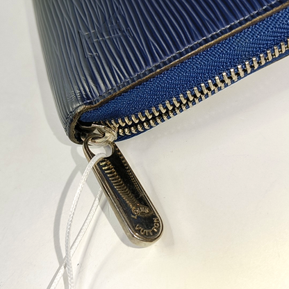LOUIS VUITTON 深蓝色EPI牛皮水波纹钱包 Silver Hardware-(SKU)-955956837