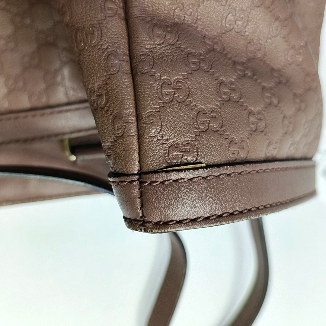 GUCCI Microguccissima Beige Cowhide Monogram Jacquard Shoulder Bag Crossbody Bag Golden hardware-(SKU)-945794351