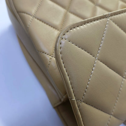 CHANEL TRENDY CC Khaki Lambskin Diamond Quilted Single Shoulder Bag Tote with Gold Hardware 26 Compartments Removable Shoulder Strap-(SKU)-966026838