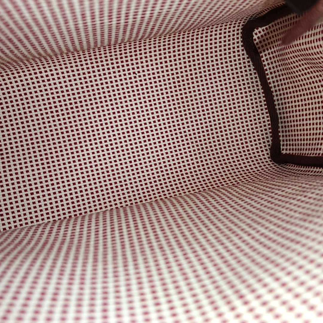 HERMÈS Herbag 31 Patchwork Canvas Woven Shoulder Bag Crossbody Handbag with Silver Hardware, Z Stamp, and Pocket-(SKU)-967802237