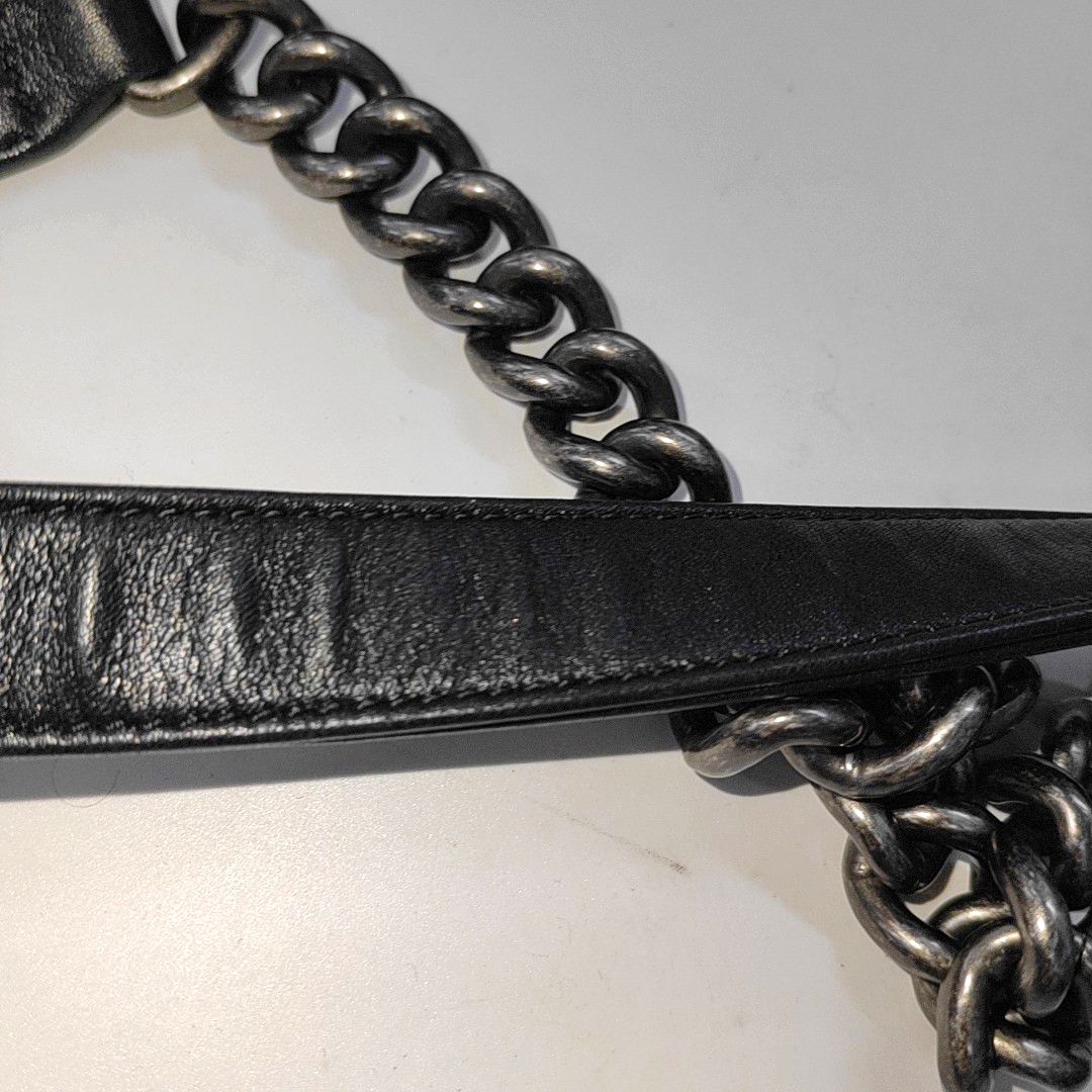 CHANEL BOY CHANEL Small Multicolor Embossed Leather Shoulder Bag Crossbody Palladium Hardware 20 Clasp Removable Strap-(SKU)-931095123